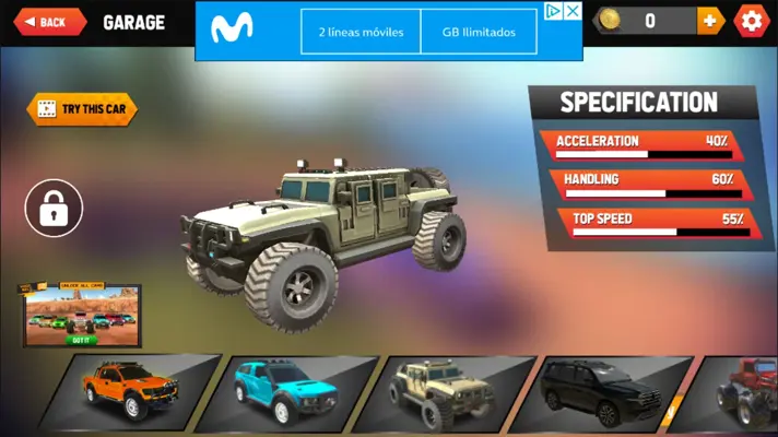 Offroad SUV Jeep Driving Games android App screenshot 3